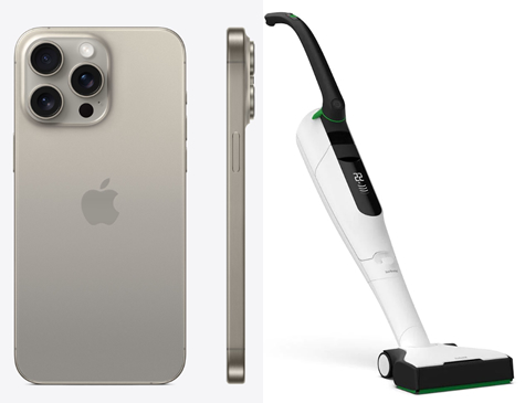 Iphone and vacuume cleaner 