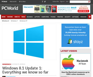 Article in Windows 8.1 Update, What we know so far slide