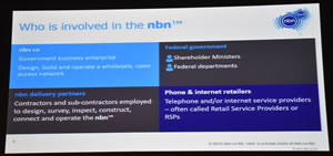 NBN Slide 1 Whos involved in the NBN