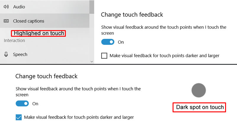 July 18 Screen Shot Examples of touch screen examples 