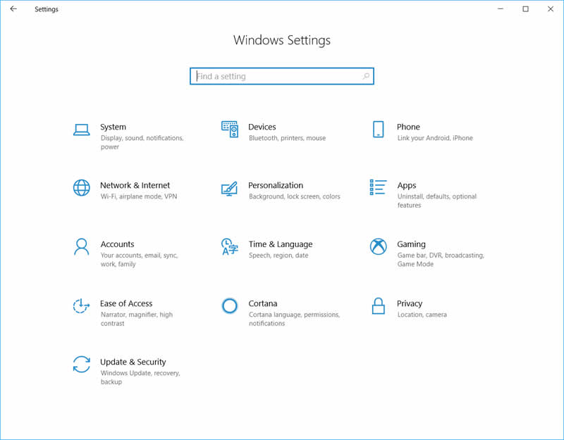 July 18 Screen Shot Windows Settings