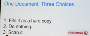 Fuji Slide 2 One document three choices