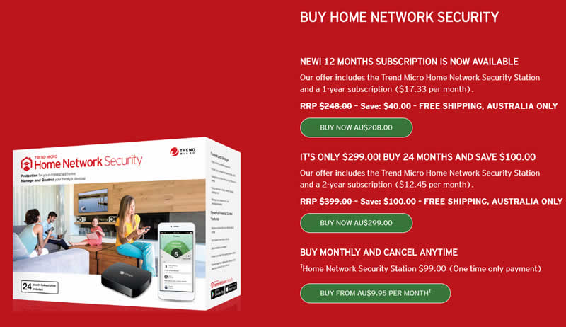 Trend Home Network Security prices