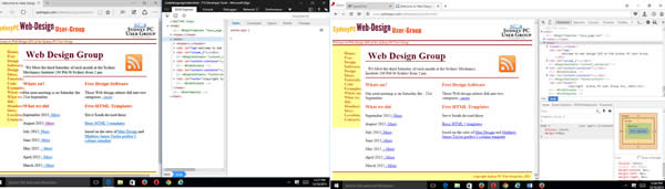 Screen shoot of Edge and Chrome tools