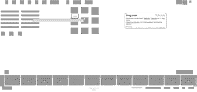 Wireframe of the Bing home page